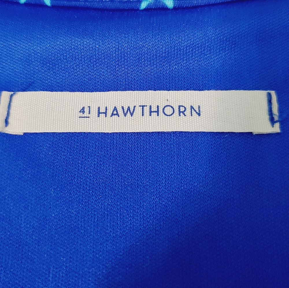 41 Hawthorn Faux Wrap Dress Diamond Pattern Sz M - Picture 8 of 10